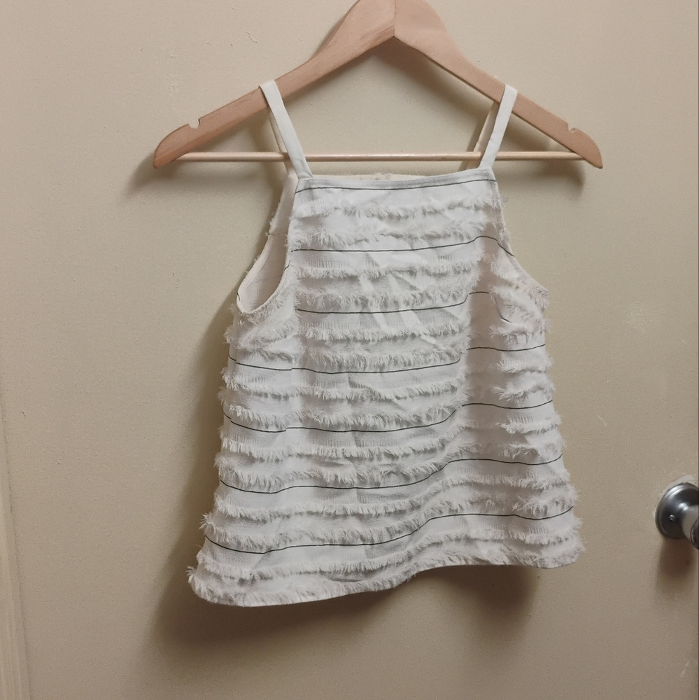 Maeve by Anthropologie Quinn Fringe Tank Top Sz 00P